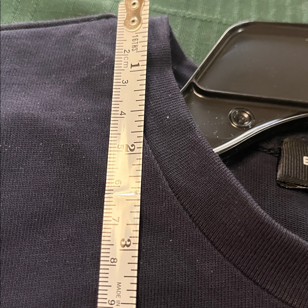 Navy Ruffle Top S English Factory. - Picture 5 of 5
